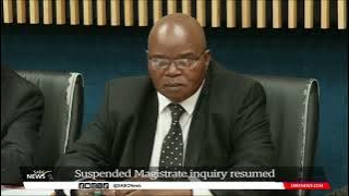 Suspended Magistrate inquiry resumes in Durban