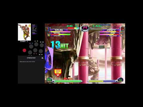 Mvc2 Dhalsim 3x trade to 145% throw out of magnetic tempest, whiff low, guard break DHC x HSF seq.
