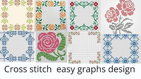 dusuti ka easy graph design/cross stitch embroidery graph pattern// #dosuti ka flower graph