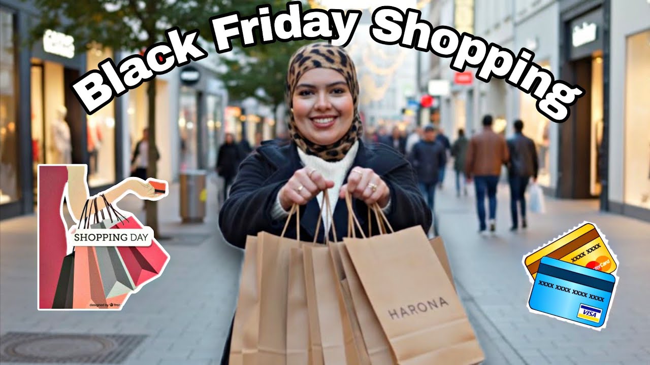 BLACK FRIDAY shopping in Munich 🛍 يلا نعملو شوبينغ مع بعضنا فألمانيا 🇩🇪 مشترياتي لأسبوع 💗 