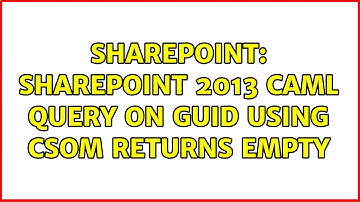 Sharepoint: SharePoint 2013 Caml Query on GUID using CSOM returns empty