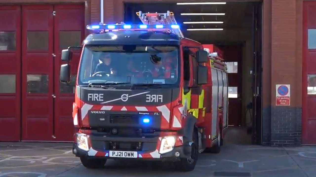 Eccles Pump Turnout Greater Manchester Fire And Rescue Service YouTube