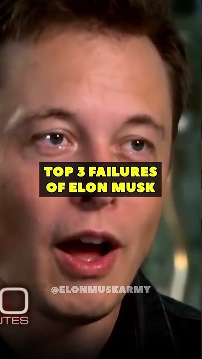 Top 3 failures of Elon Musk #elonmusk #elon #failure #tesla #spacex