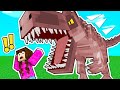 BATALLA ÉPICA con un T-REX!! 😱🔥 | Minecraft