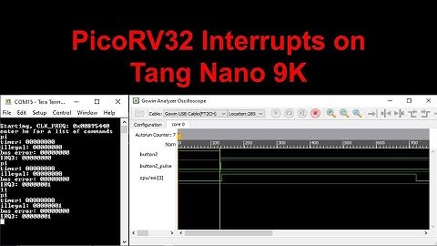 PicoRV32 Interrupts on the Tang Nano 9K FPGA Board