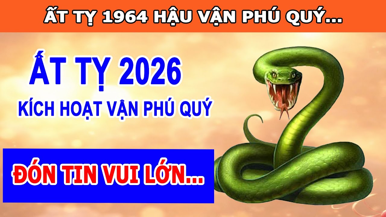 Tử Vi 2026 Tuổi Ất Tỵ 1965 Kích Hoạt Vận Phú Quý Tiền Bạc Đến Không Ngừng, Đón Tin Vui Lớn