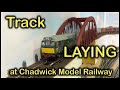 Track laying for the freight yard at chadwick model railway  215