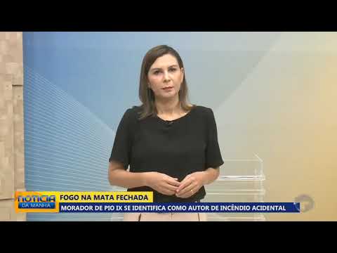 Morador assume autoria de incêndio acidental em Pio IX