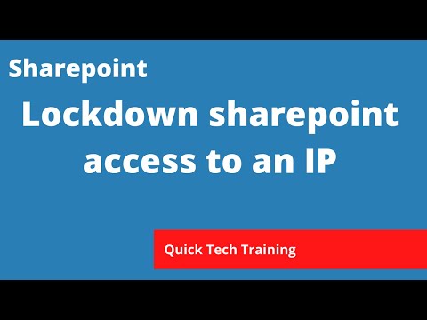 Sharepoint Online - Lock down access to certain IP addresses/ranges