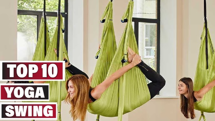  IK Mart - Yoga Swing, Aerial Yoga, Yoga Hammock, Yoga Silks  Aerial for Gym Home Fitness With Complete Mount Accessories - Heavy Duty Yoga  Hammock Swing - Yoga Swings For