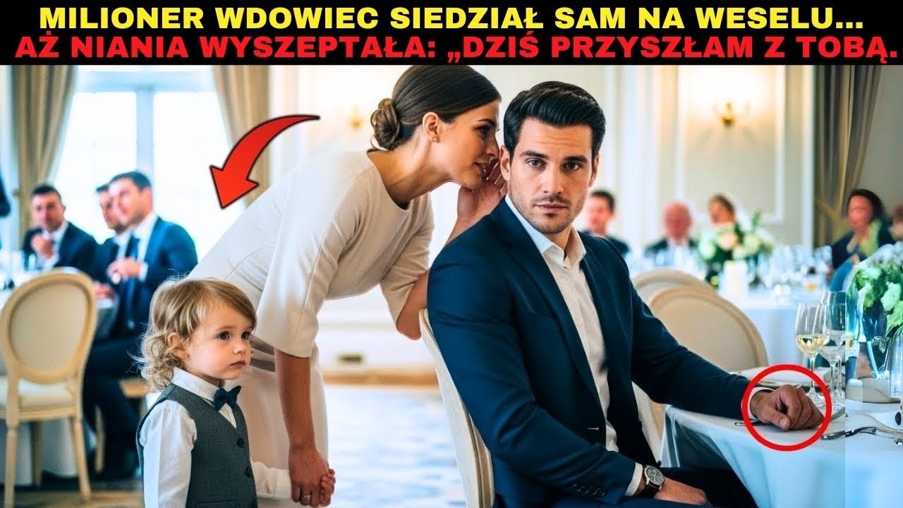 Milioner wdowiec siedział samotnie na weselu… aż niania wyszeptała  „Dziś przyszłam z tobą ”