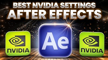 NVIDIA Control Panel BEST Settings For AFTER EFFECTS 2025 Fix After Effects Not Using GPU To Render