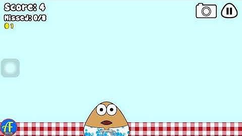 Pou Gameplay - Food Drop In Landscape Mode #19