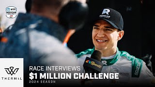 Race Interviews // The Thermal Club $1 Million Challenge | INDYCAR by NTT INDYCAR SERIES 2,378 views 4 days ago 8 minutes, 41 seconds