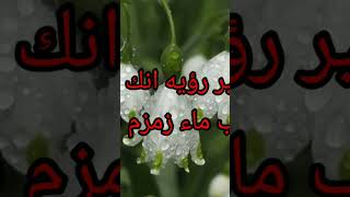 تفسير رؤيه شرب ماء زمزم في المنام