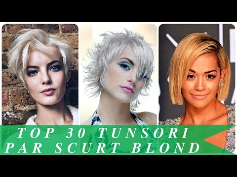 Video: 30 De Coafuri Uimitoare De Blond Scurt