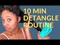 FAST, EASY DETANGLING TUTORIAL | How To Detangle Matted Natural Hair without damage in 10 minutes