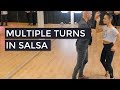 Multiple turns in salsa captains technique  captain salsa