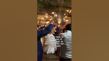 Wedding Sparkler Exit Pro Tip #shorts