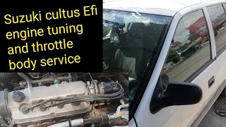 Suzuki cultus Efi ki engine tuning and throttle body service #arfaniautos