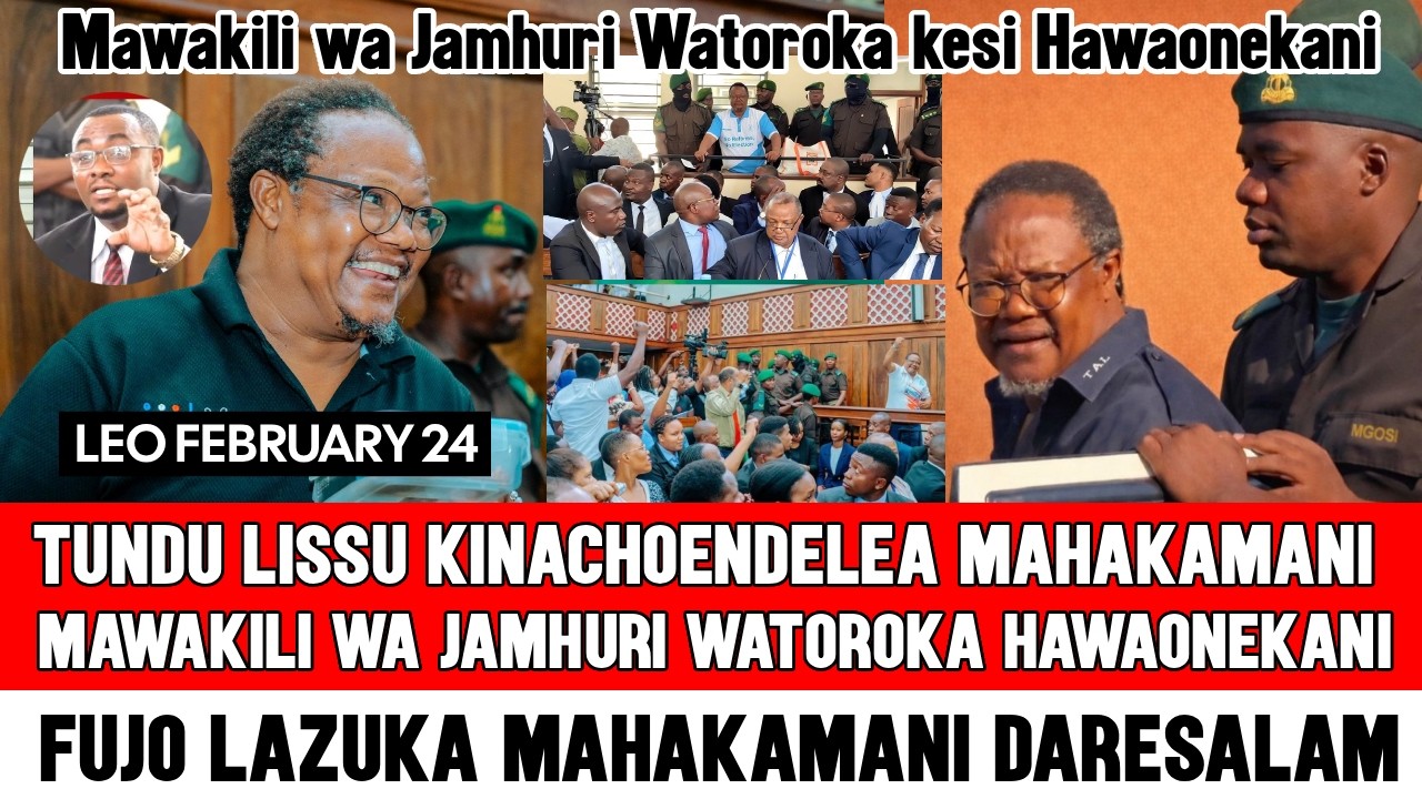 🔴Tundu Lissu Vurugu Mahakamani: Mawakili wa Serikali Watoroka Kesi Hawaonekani Simu Hawashiki😂