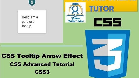 7- CSS Tooltip Arrow Effects CSS Advance Tutorial hindi/urdu CSS3