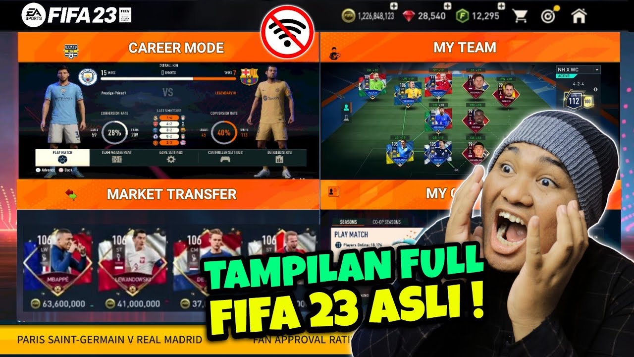 GILA BGT ! DLS Mod Fifa 23 Mobile Lite Hanya 300MB Android Offline Modpack Dream League Soccer 2019