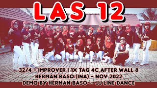 Las 12 Line Dance | Improver | Herman Baso INA | Herman Baso &amp; JJ Line Dance