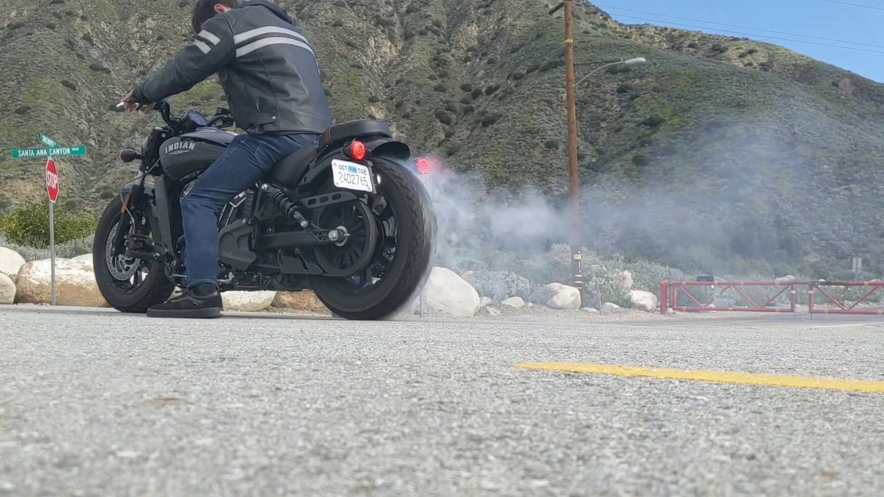 Indian Scout Bobber Burnout