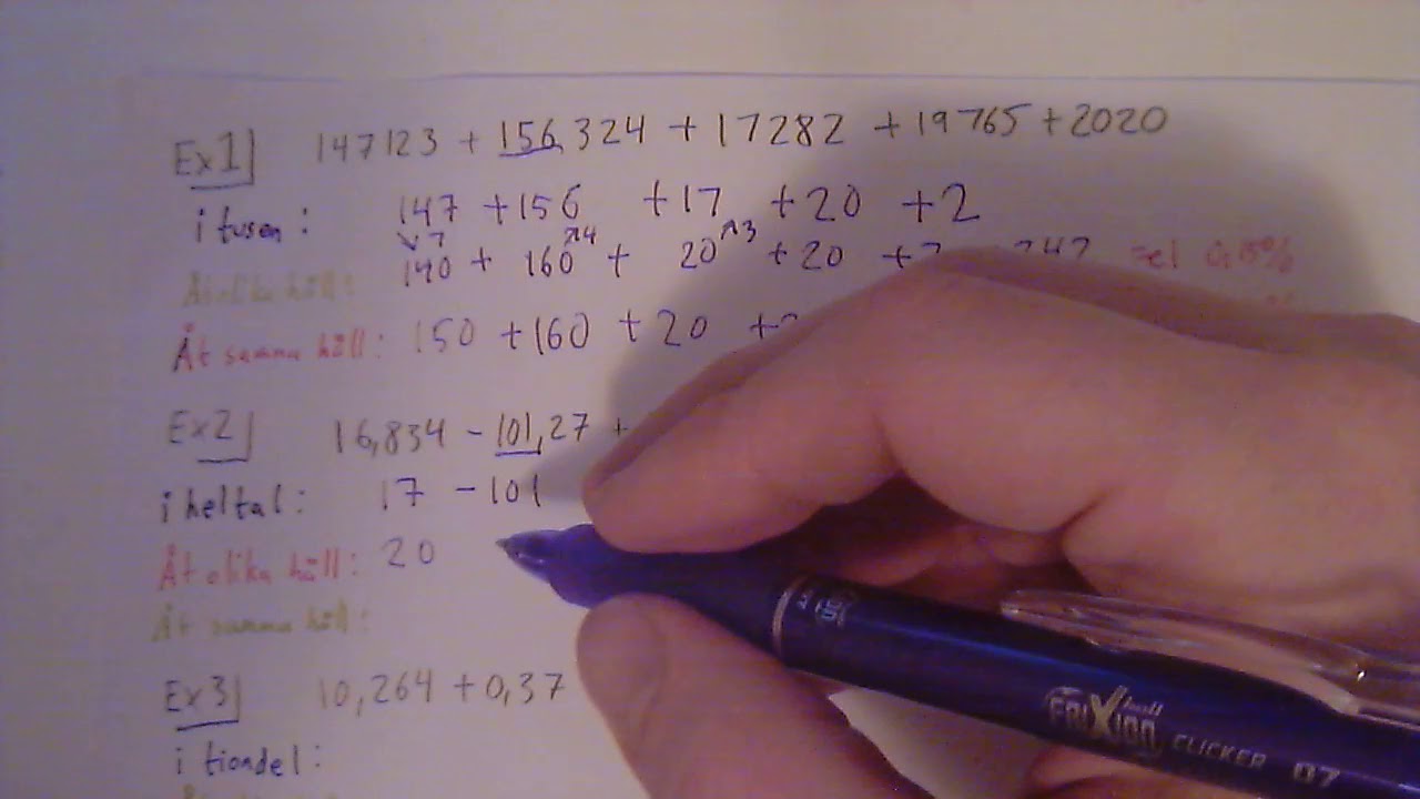 Högskoleprovet - Tips DTK   Avrundning del 1 intro + addition och subtraktion