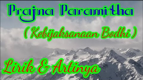 Prajna Paramitha | Lirik dan Artinya