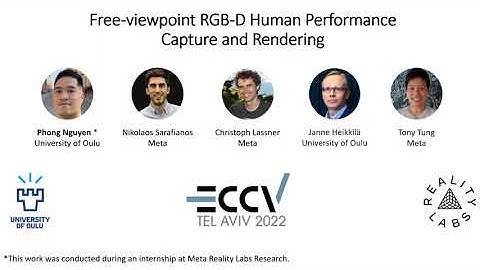 [ECCV 2022] Free-Viewpoint RGB-D Human Performance Capture and Rendering