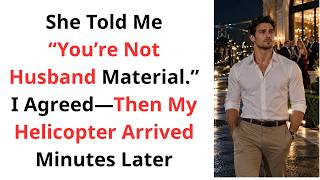 She Told Me “You’re Not Husband Material.” I Agreed—Then My Helicopter Arrived Minutes Later