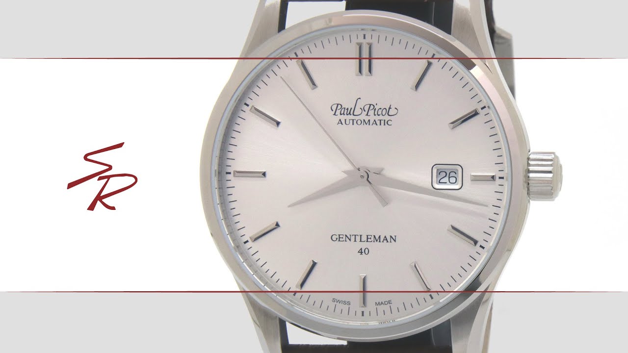 PAUL PICOT Gentleman Automatico Classic 40mm N4104 - YouTube