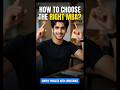 Right MBA Kaise Chune? 5 Simple Steps Mein Samjhein
