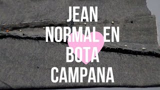 Como Hacer Bota Campana A Jean Normal