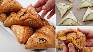 فطائر تركيه بدون بيض ولا زبده سريعه جدا وطعمها لذيذ وبحشوه مميزه?delicious recipes ? without eggs