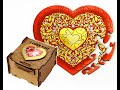 Пазл Сердце - I love you, красный, 72 детали, деревянный, в стильной коробке / puzzle heart love red
