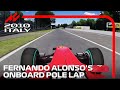 Fernando Alonso's Pole Lap | 2010 Italian Grand Prix | #assettocorsa