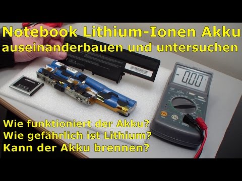 Video: Wie viel Volt hat ein Laptop-Akku?