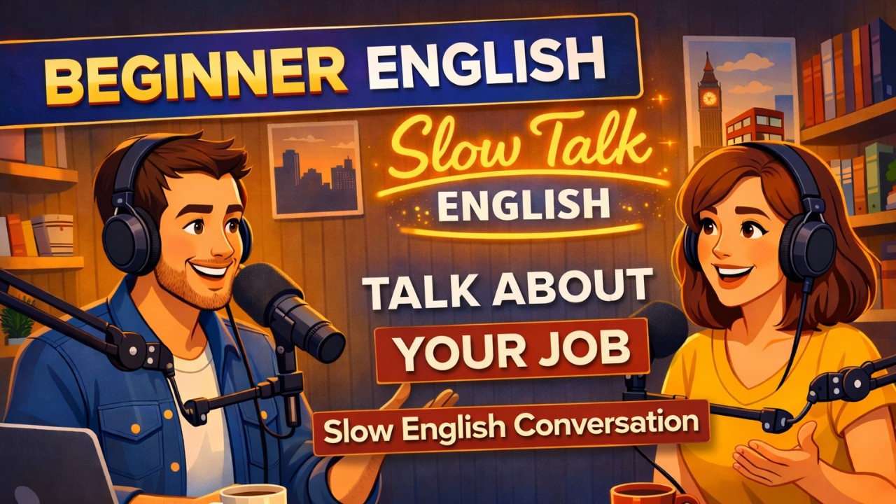 Slow Talk English - Learn How to Talk About Your Job in English | English Conversation for Beginners