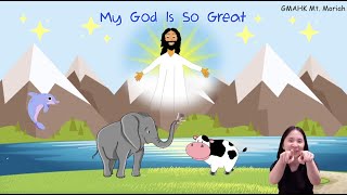 My God Is So Great | Action Song | Children Christian Song