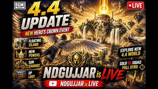 🔥 BGMI 4.4 UPDATE LIVE 🔴  NEW HERO’S CROWN EVENT 😱 | SOLO vs SQUAD 😈 | #shorts #shortsfeed #bgmilive