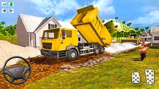 Town Construction Simulator 3D - Cement and Dump Truck - Android Gameplay screenshot 2