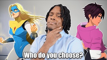 When you have to choose Blonde Blazer or Invisigal on Dispatch