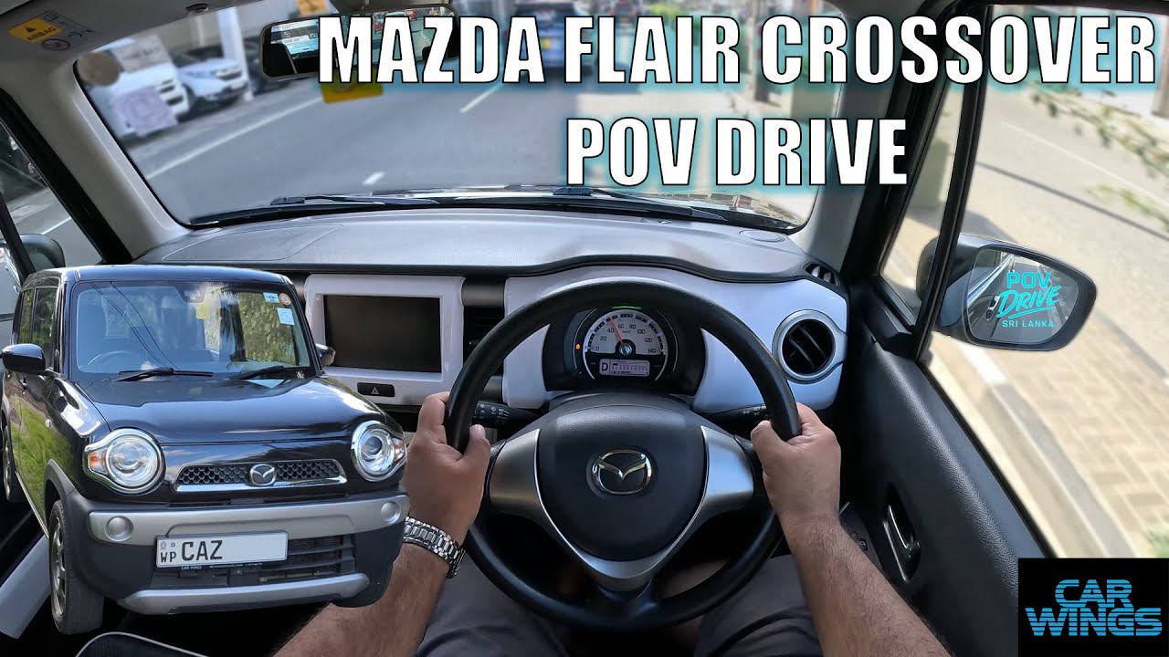 Mazda Flair Crossover (Suzuki Hustler) Review and POV Drive (Car Wings)
