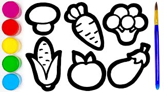 Как рисовать Овощи | How to draw Vegetables