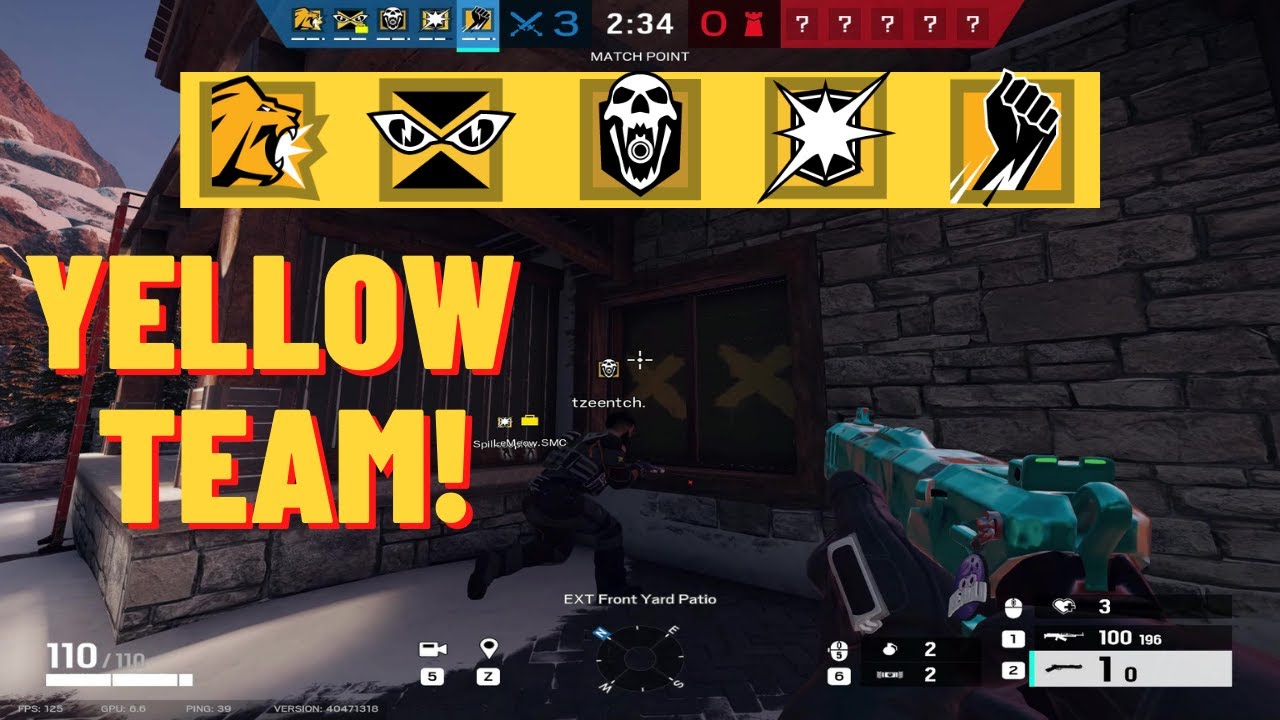 ALL YELLOW OPERATORS - Rainbow Six Siege - YouTube