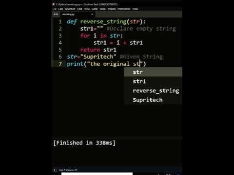 #29 Reverse String in Python||Python coding for beginners||ComputerMCQs ...