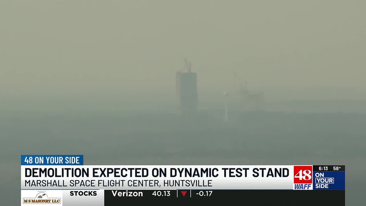 NASA moves to demolish three historic test structures at Marshall Space Flight Center